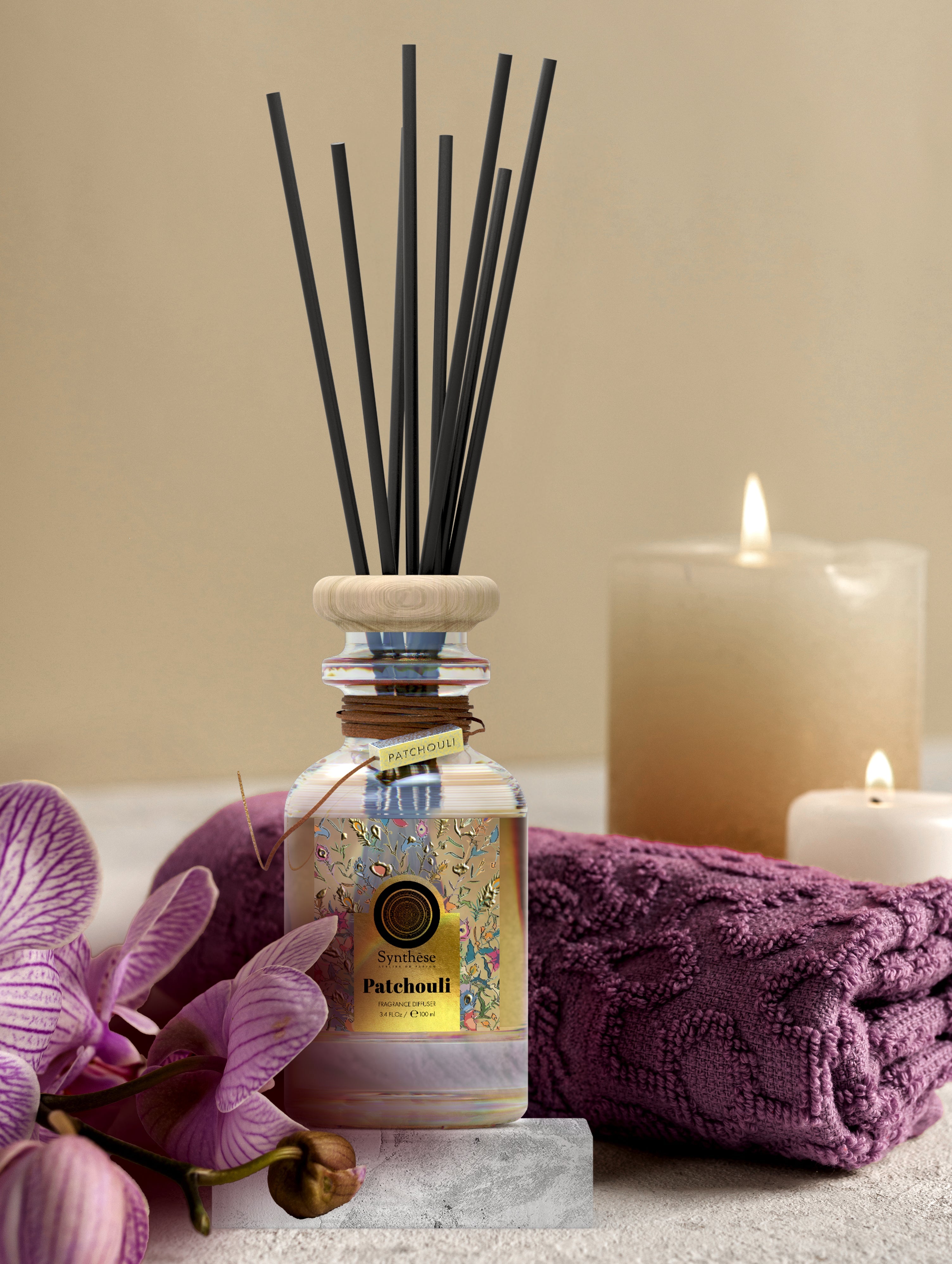 Patchouli & Clove Reed Diffuser - Synthese Atelier de Parfum