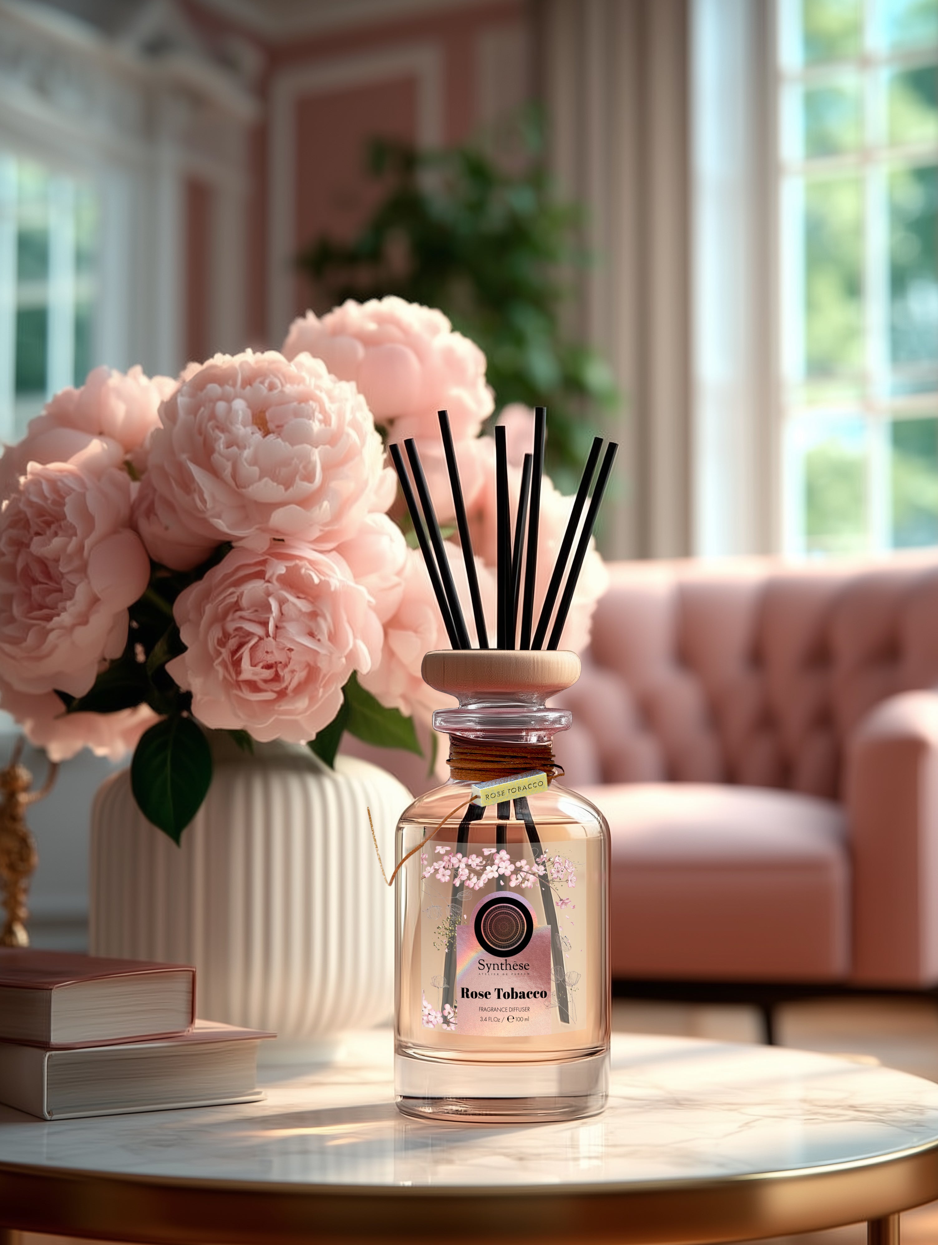 Rose&Tobacco Reed Diffuser - Synthese Atelier de Parfum