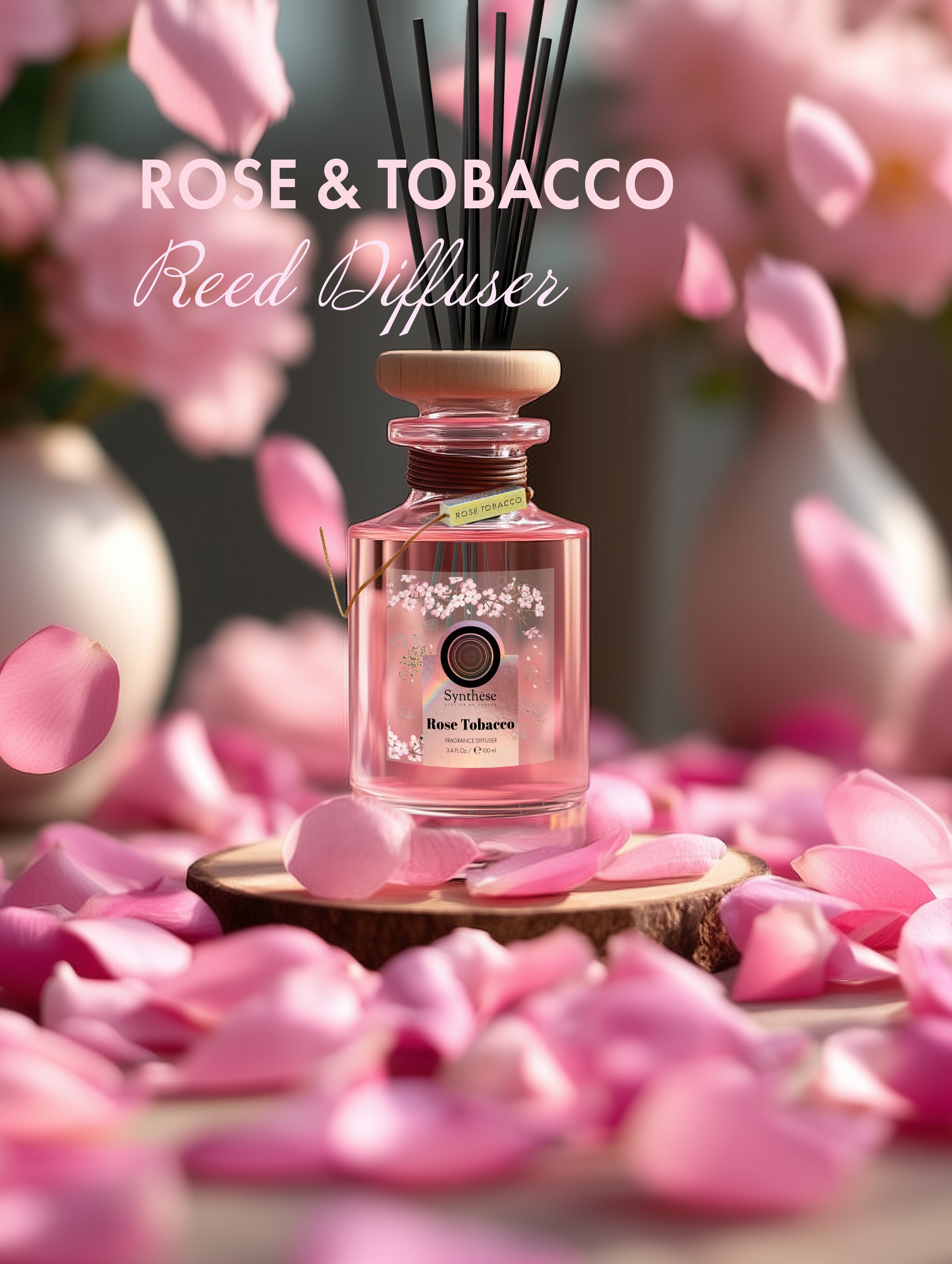 Rose&Tobacco Reed Diffuser - Synthese Atelier de Parfum